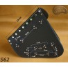 LEATHER SADDLEBAG S62 REAL with drink holder H-D SOFTAIL