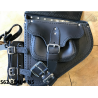 Sacoches Moto S62 REAL avec porte-gobelet H-D SOFTAIL