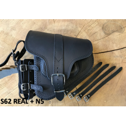 Bőr táska S62 REAL italtartóval H-D SOFTAIL