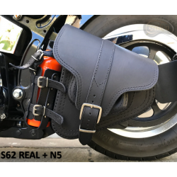 Bőr táska S62 REAL italtartóval H-D SOFTAIL