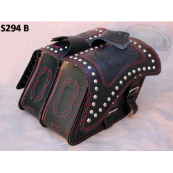 LEATHER SADDLEBAGS S294