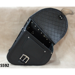 LEATHER SADDLEBAG S592 H-D SOFTAIL