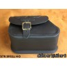 LEATHER SADDLEBAG S76 SKULL H-D DYNA without bracket