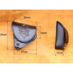 Brašna S54 SEWN-ON SKULL H-D SOFTAIL