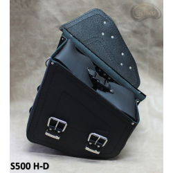 LEATHER SADDLEBAG S500 H-D SOFTAIL