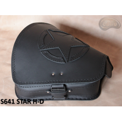 LEATHER SADDLEBAG S641 STAR H-D SOFTAIL