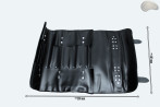 Taška / pouzdro na nůž BLACK MATTE S ZIP (model 3)