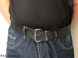 Leather belt PA1 for work trousers/ employee belt