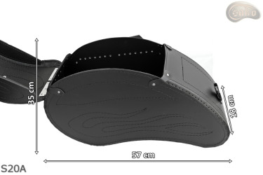 LEATHER SADDLEBAGS S20 A