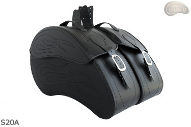 LEATHER SADDLEBAGS S20 A