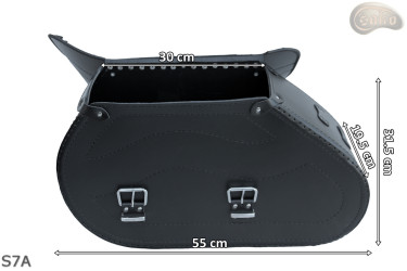 LEATHER SADDLEBAGS S07