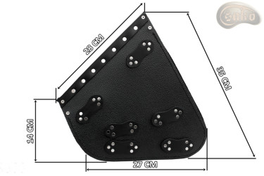Brašna S54 SEWN-ON SKULL H-D SOFTAIL