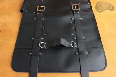 Taška / pouzdro na nůž   ČERNÁ lícová KŮŽE (model 4)