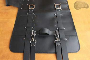 Taška / pouzdro na nůž   ČERNÁ lícová KŮŽE (model 4)