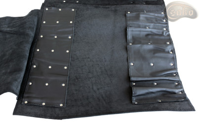 Taška / pouzdro na nůž   ČERNÁ lícová KŮŽE (model 4)