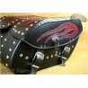 LEATHER SADDLEBAGS S04 FLAME  **TO REQUEST**