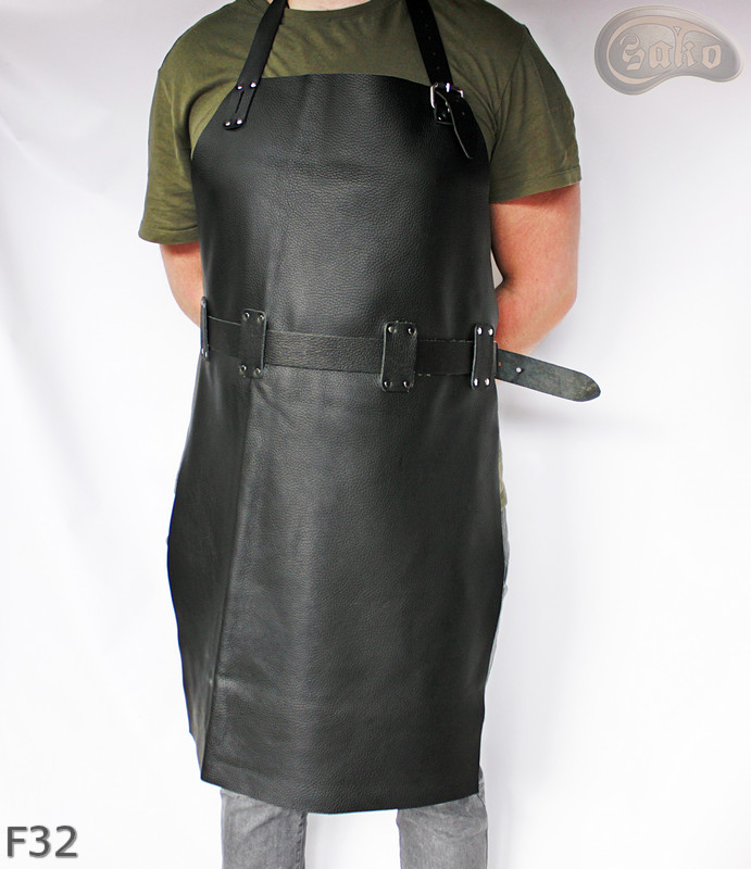 Bőr védőkötény F32/hentes/hegesztő/szakács/barbecue/lakatos
