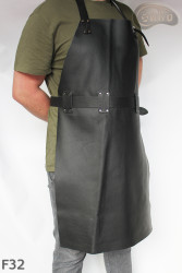 Bőr védőkötény F32/hentes/hegesztő/szakács/barbecue/lakatos