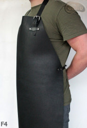 Tablier de protection en cuir F4/boucher/soudure/chef/barbecue/serrurier