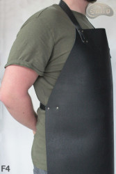 Tablier de protection en cuir F4/boucher/soudure/chef/barbecue/serrurier