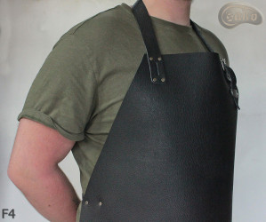Tablier de protection en cuir F4/boucher/soudure/chef/barbecue/serrurier