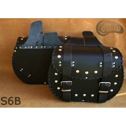 LEATHER SADDLEBAGS S06