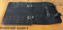Taška / pouzdro na nůž ČERNÁ lícová KŮŽE PUNISHER (model 4)