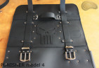 Taška / pouzdro na nůž ČERNÁ lícová KŮŽE PUNISHER (model 4)