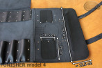 Taška / pouzdro na nůž ČERNÁ lícová KŮŽE PUNISHER (model 4)
