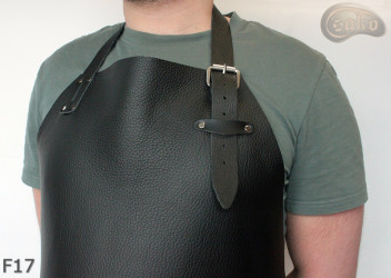 Leather apron F17 two-piece protective / butcher / welding / cook / barbecue / locksmith