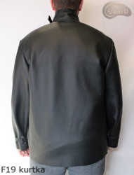 Veste de soudeur en cuir F19 avec fermeture velcro