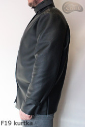 Veste de soudeur en cuir F19 avec fermeture velcro