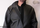 Veste de soudeur en cuir F19 avec fermeture velcro