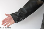 Veste de soudeur en cuir F19 avec fermeture velcro