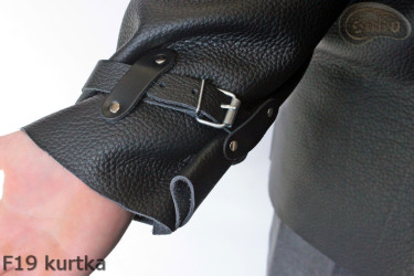 Veste de soudeur en cuir F19 avec fermeture velcro