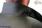 Veste de soudeur en cuir F19 avec fermeture velcro