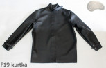 Veste de soudeur en cuir F19 avec fermeture velcro