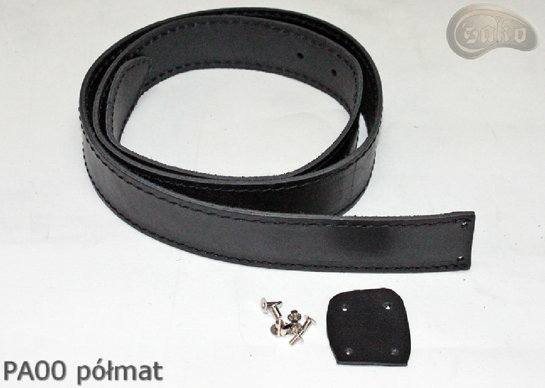 PA00 leather trouser belt without buckle, repair kit without buckle