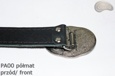 PA00 leather trouser belt without buckle, repair kit without buckle