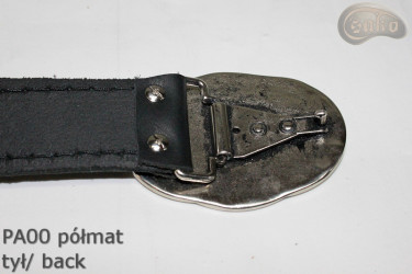 PA00 leather trouser belt without buckle, repair kit without buckle