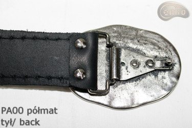 PA00 leather trouser belt without buckle, repair kit without buckle