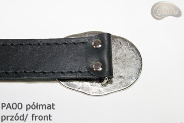 PA00 leather trouser belt without buckle, repair kit without buckle