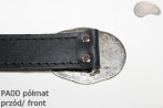 PA00 leather trouser belt without buckle, repair kit without buckle