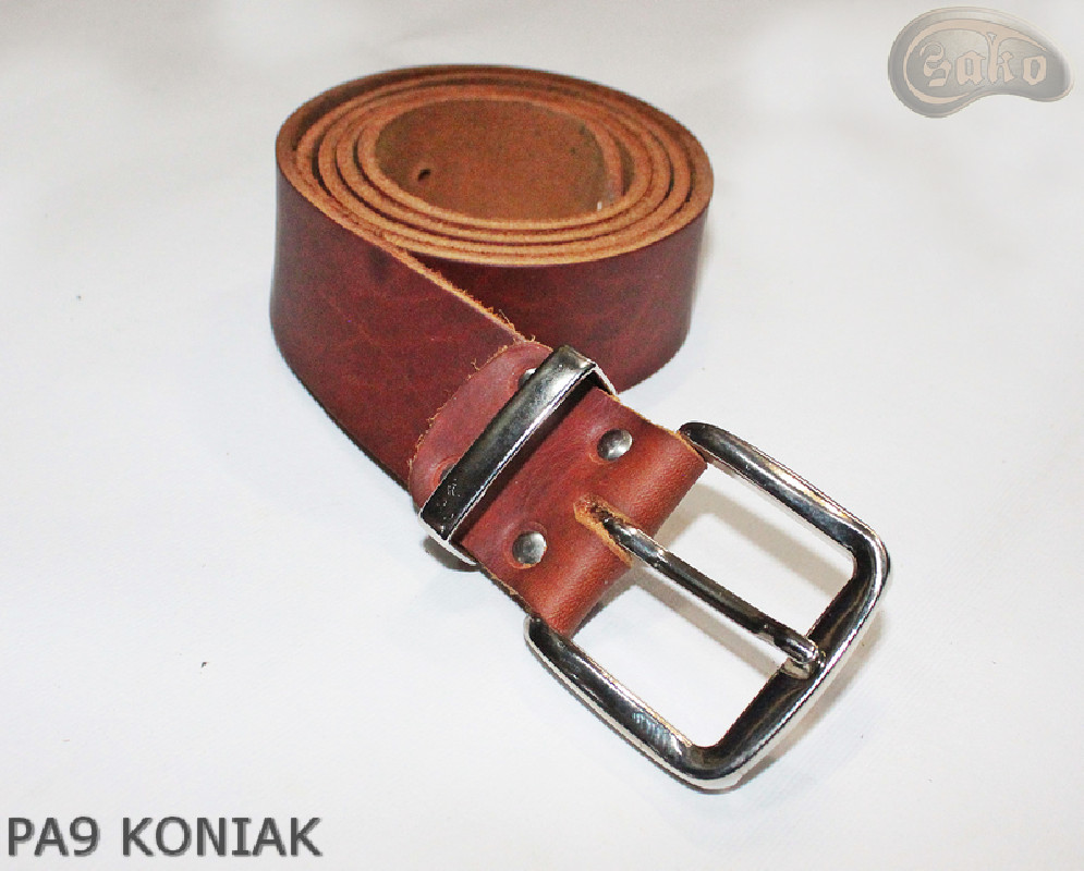 PA9 cognac leather trouser belt