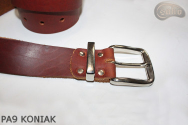 PA9 cognac leather trouser belt