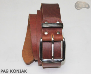 PA9 cognac leather trouser belt