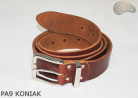 PA9 cognac leather trouser belt