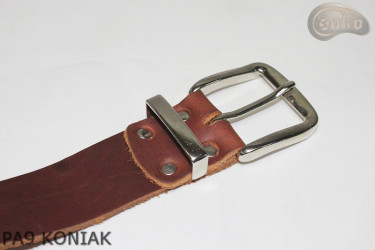 PA9 cognac leather trouser belt