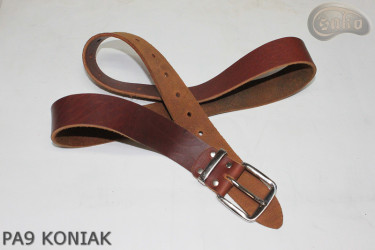 PA9 cognac leather trouser belt