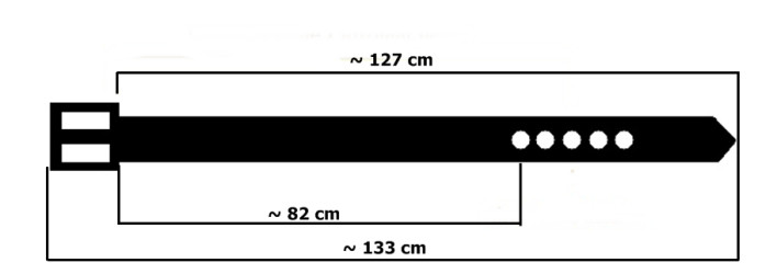 PKL7 leather trouser belt